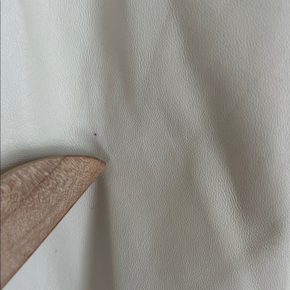 Lafayette 148 New York Lambskin Leather Button Front Collar Top Small Petite - Picture 4 of 10